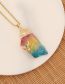 Fashion 10#love Geometric Irregular Crystal Diamond Heart Necklace