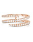 Fashion Rose Gold Alloy Diamond Multilayer Open Ring