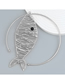 Fashion Silver Alloy Small Fish Collar