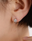 Fashion One Platinum Snowflake Flower Earring Copper And Diamond Flower Earrings (single Piece)
