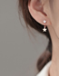 Fashion One Gold Star Ear Clip Brass And Diamond-studded Five-pointed Star Ear Cuff (single Piece)