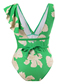 Fashion Gauze Skirt Polyester Printed Knotted Beach Dress