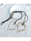 Fashion Silver Alloy Hollow Heart Necklace