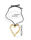 Fashion Silver Alloy Hollow Heart Necklace
