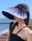 Fashion Pink Polyester Gradient Pleated Shell Hat