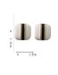 Fashion Gold Alloy Contrasting Color Drip Square Stud Earrings