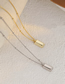 Fashion Silver Metal Gold Bar Necklace