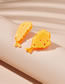 Fashion Yellow Acrylic Imitation Fried Chicken Leg Earrings