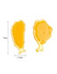 Fashion Yellow Acrylic Imitation Fried Chicken Leg Earrings