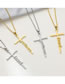 Fashion Steel Color-hope Titanium Steel Cross Alphabet Necklace