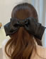Fashion Black Three-dimensional Three-tier Bow Satin Hair Clip