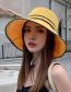Fashion Beige Striped Sunscreen Bucket Hat