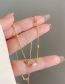 Fashion Gold Alloy Geometric Oval Bead Necklace