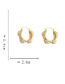 Fashion Gold Alloy Geometric Pearl Earrings