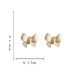 Fashion Pair Of Bowknot Earrings Alloy Oil Drip Bow Knot Earrings