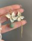 Fashion Pair Of Flower Stud Earrings Alloy Geometric Asymmetrical Flower Earrings