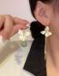 Fashion Pair Of Flower Stud Earrings Alloy Geometric Asymmetrical Flower Earrings