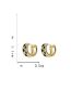 Fashion A Pair Of Contrasting Color Earrings Alloy Diamond Checkerboard Stud Earrings