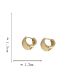 Fashion A Pair Of Silver Earrings Alloy Geometric Round Earrings