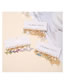 Fashion 1# Alloy Diamond Fishtail Earring Set