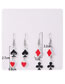 Fashion Silver Alloy Heart Rhombus Earring Set
