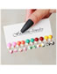 Fashion Color Alloy Geometric Print Ball Earrings Set