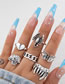 Fashion 1# Alloy Geometric Skull Scorpion Ring Set