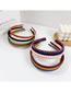 Fashion Coffee Color Resin Zigzag Woven Frosted Headband