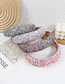 Fashion Colorful Multicolored Bead Braided Wide Brim Headband