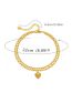Fashion Gold Gold Plated Copper Geometric Chain Heart Anklet