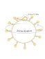 Fashion Gold Gold Plated Copper Disc Thin Chain Anklet