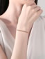Fashion 1# Copper Set Square Zirconia Bracelet