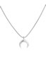 Fashion Silver Gold-plated Metal Moon Necklace