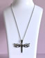 Fashion Silver Alloy Geometric Dragonfly Necklace