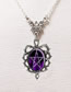 Fashion Silver Metal Pentacle Thorn Necklace