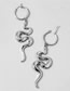 Fashion Gold Alloy Geometric Snake Hoop Earrings