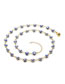 Fashion No. 8 Necklace White K Copper Oil Drip Eye Necklace