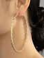 Fashion Gold Alloy Geometric Thread Round Earrings