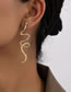 Fashion Gold Alloy Snake Earrings