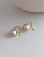 Fashion Gold Cotton Pearl Stud Earrings