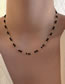 Fashion Silver Metal Chain And Crystal Necklace
