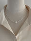 Fashion Many Pearls Irregular Broken Silver Pearl Beaded Necklace