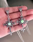 Fashion Green Glow Necklace Metal Cross Necklace