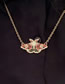 Fashion Gold Metal Geometric Insect Necklace