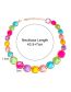 Fashion Color Geometric Faceted Circle Necklace