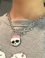 Fashion Silver Alloy Skull Necklace
