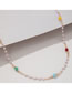 Fashion Gold Alloy Color Rice Bead Pearl Necklace