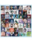 Fashion Keli 63 Sheets Geometric Anime Character Stickers
