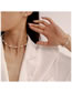 Fashion 2# Metal Diamond Geometric Necklace Bracelet Earrings Set