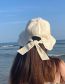 Fashion Temperament Black Cotton Lace Up Sun Hat